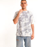 Silver tie-dye t shirt